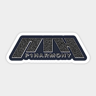 P1HARMONY Retro Mezzotint Sticker